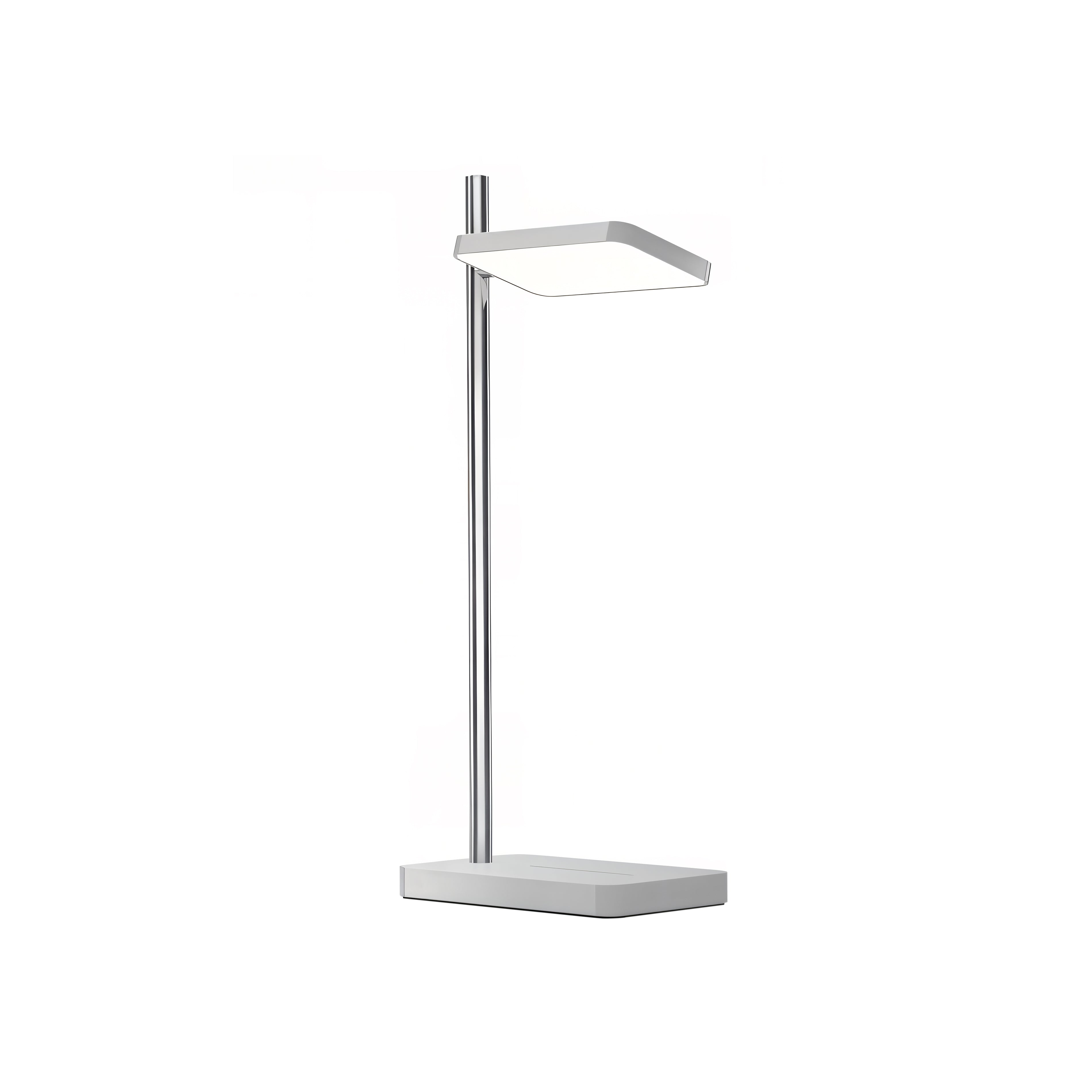 Talia Table Lamp + Wireless Device Charger: Grey + Silver