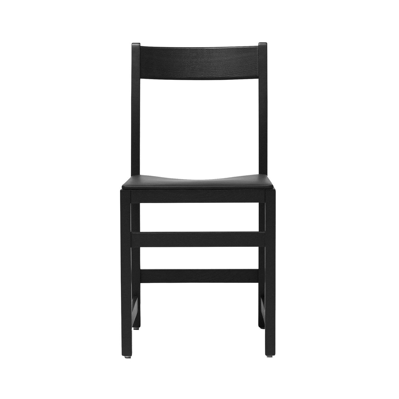 Waiter Chair: Upholstered + Black Stained Beech