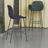 Form Bar Armchair: Steel Base + Upholstered