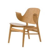 Gesture Lounge Chair: White Oiled Oak