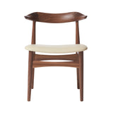 Cow Horn Dining Chair: Oiled Walnut