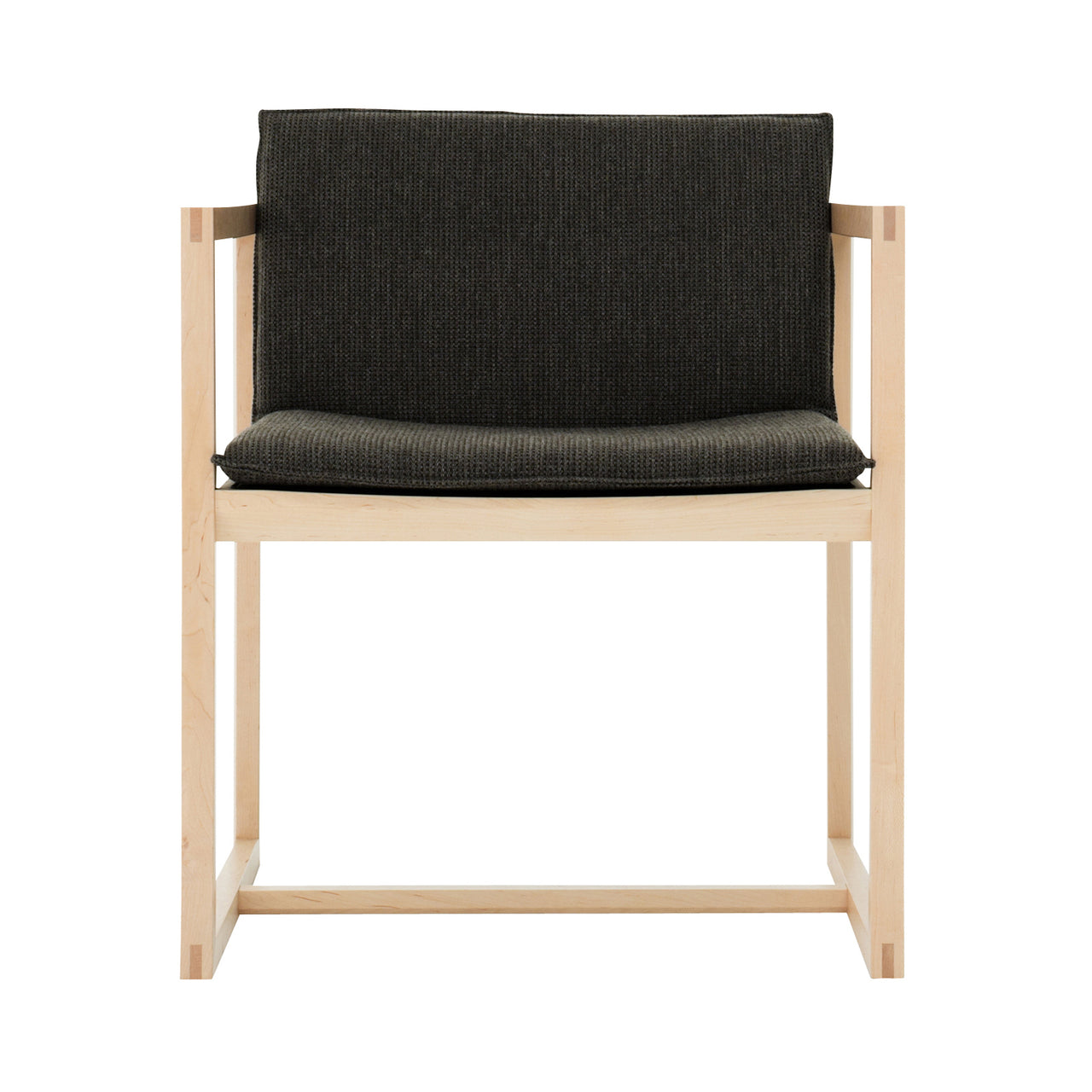 Ren Chair: Pure Oak + Black Leather