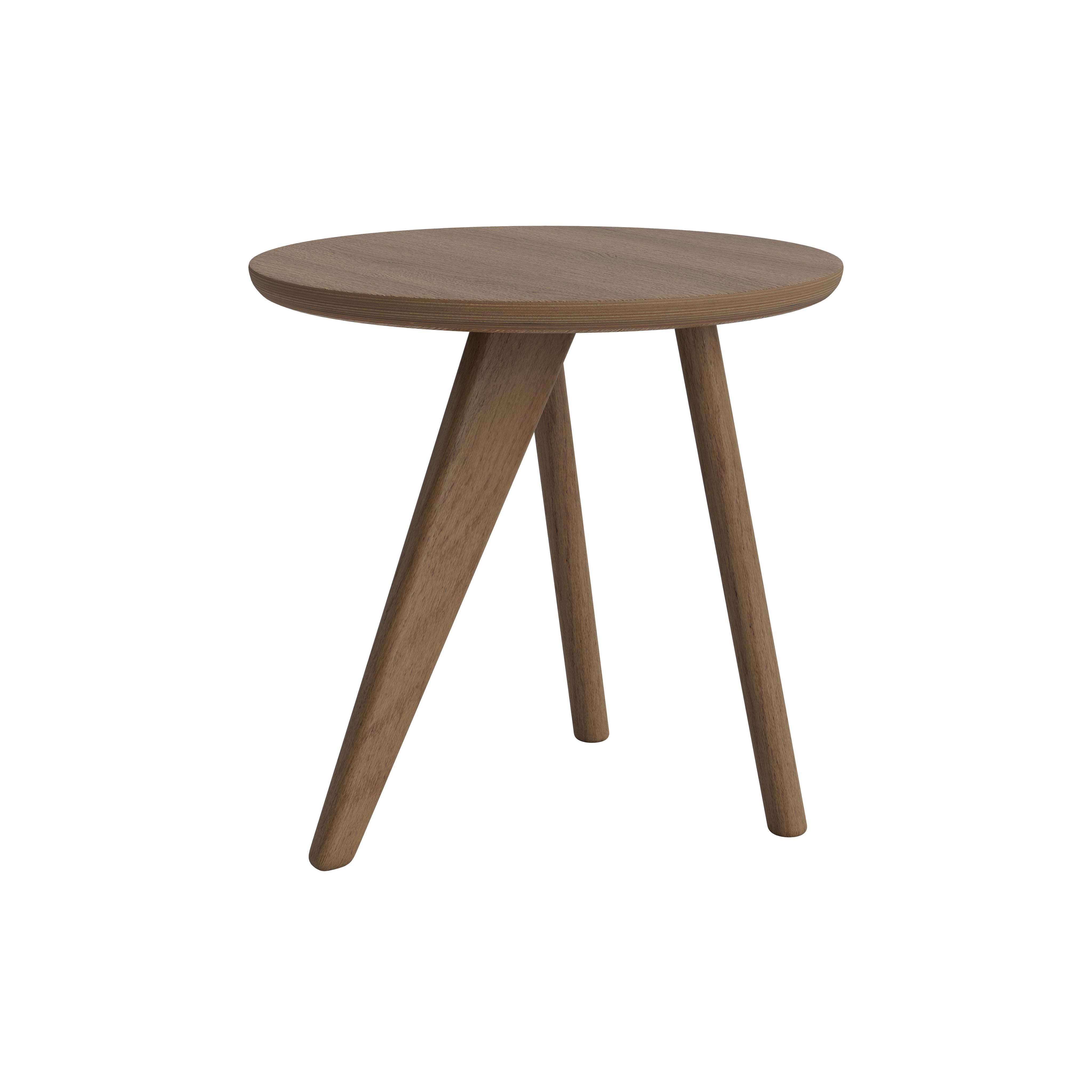 Fin Side Table: Light Smoked Oak