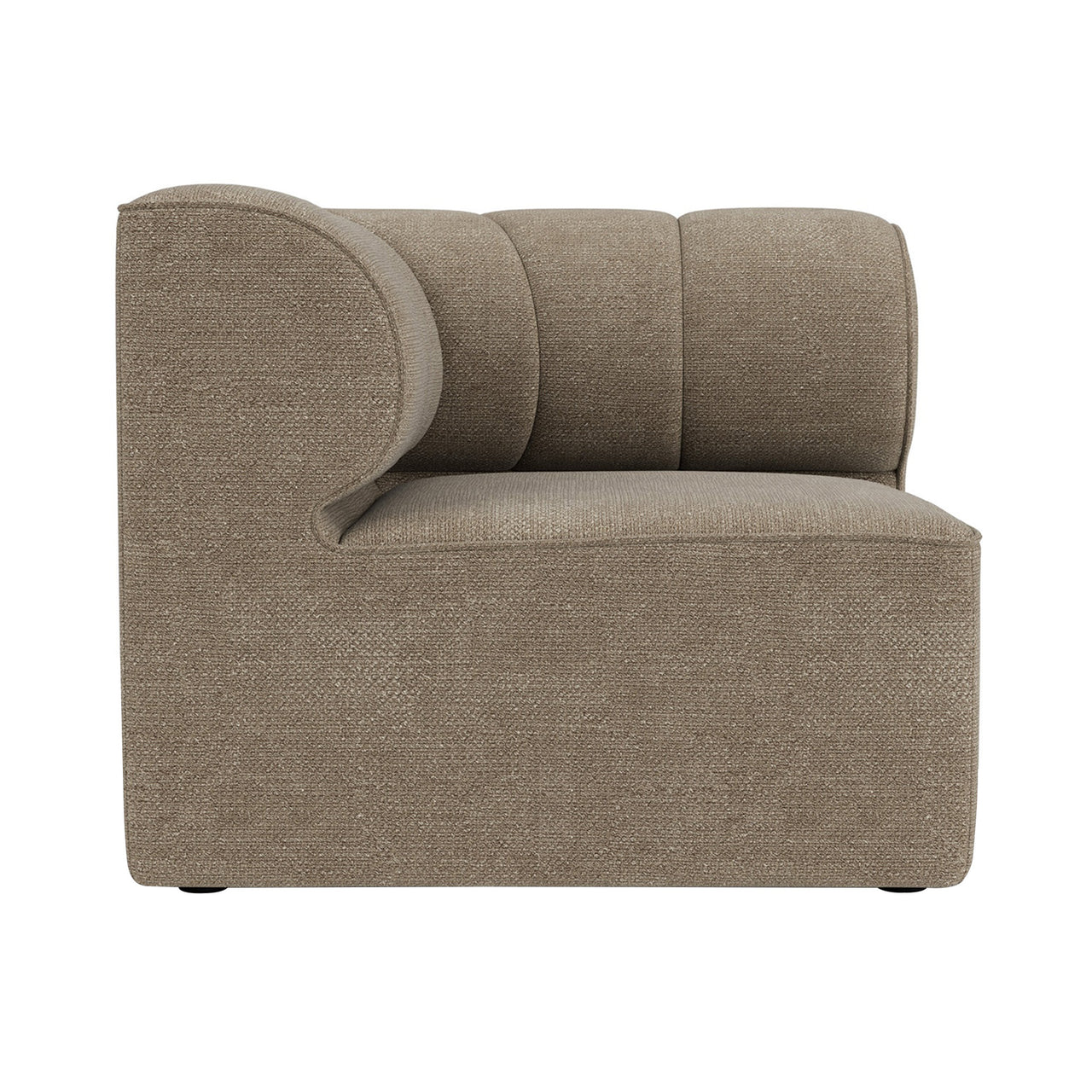 Eave Seamline Corner Sofa: Concave + Right + Boucle 02