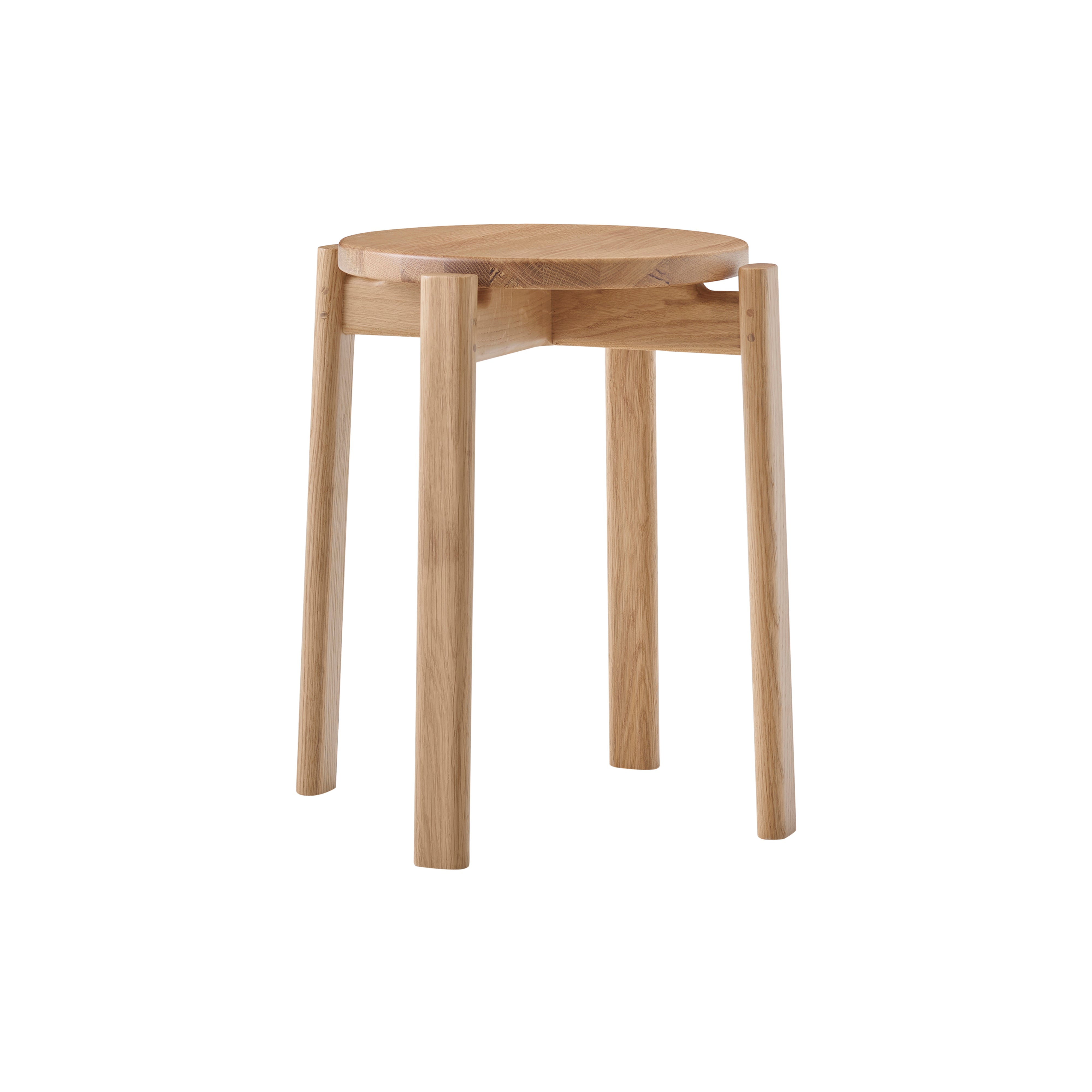 Passage Stool: Quick Ship + Natural Oak