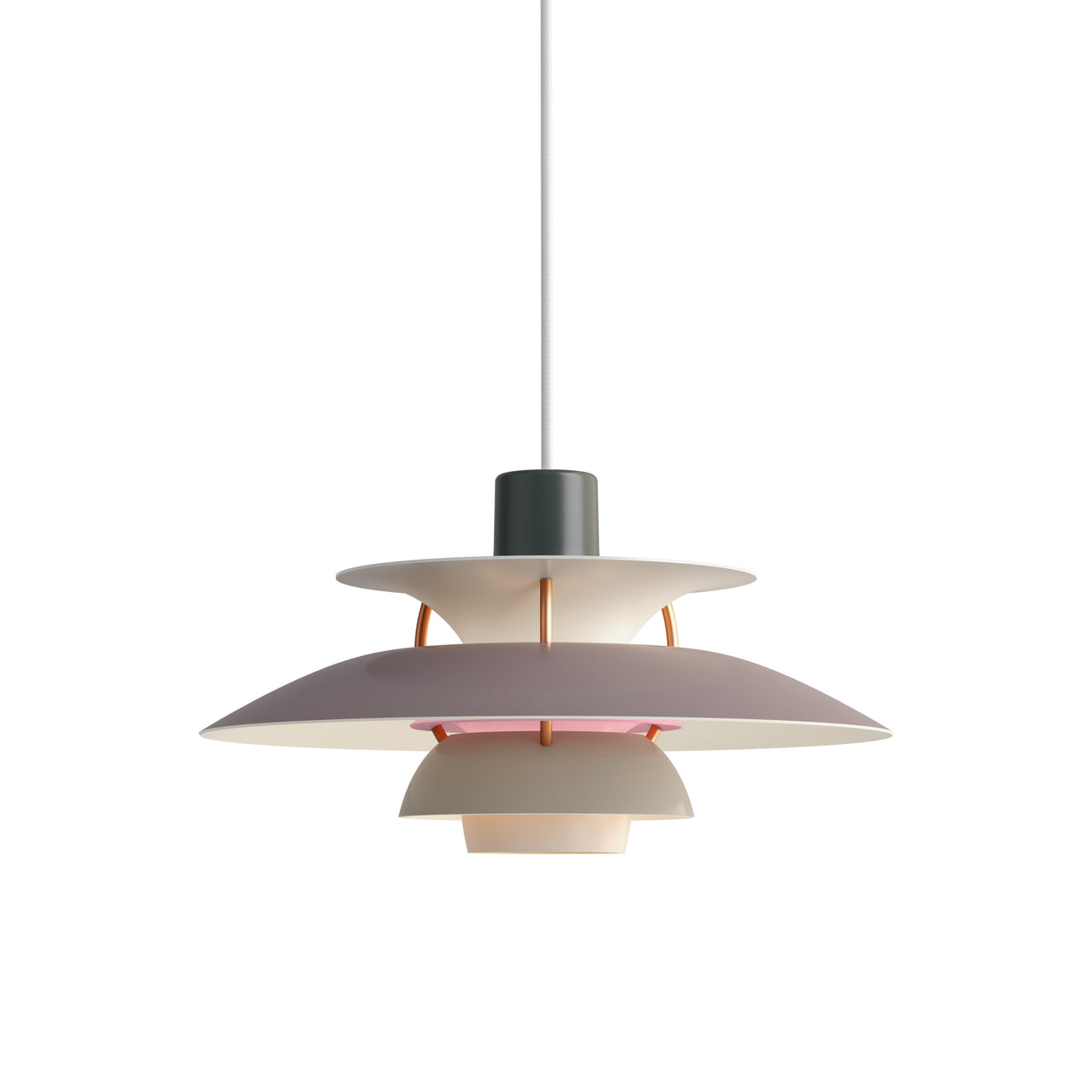 PH 5 Mini Pendant: Hues of Grey + White