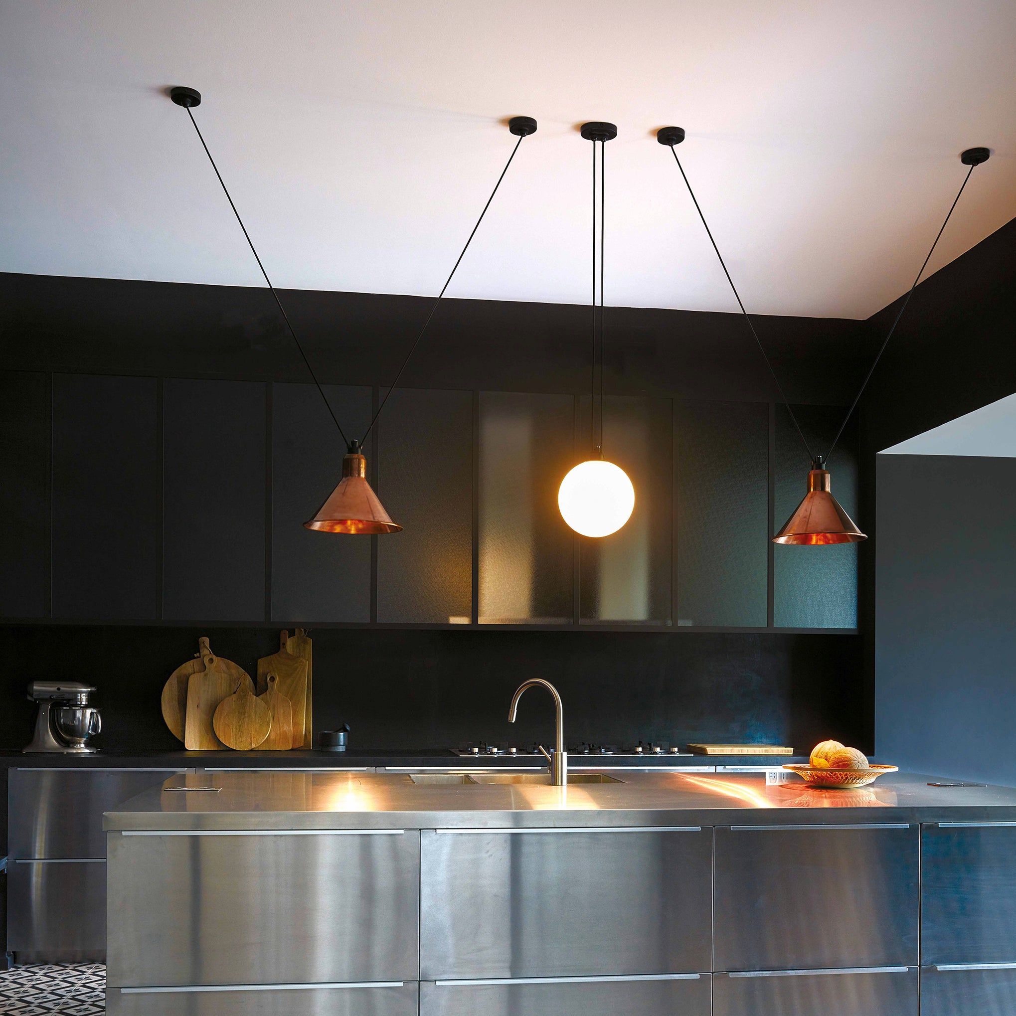 Les Acrobates N° 322 Pendant Lamp: Glassball