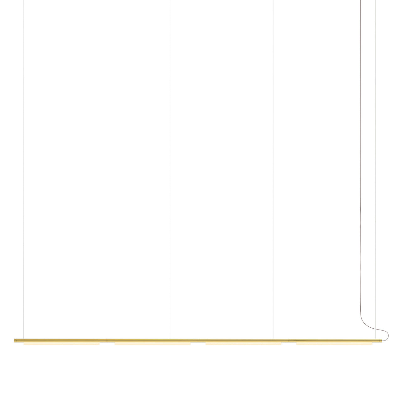 Pipeline 125.4 Pendant Light: Brass + Brass