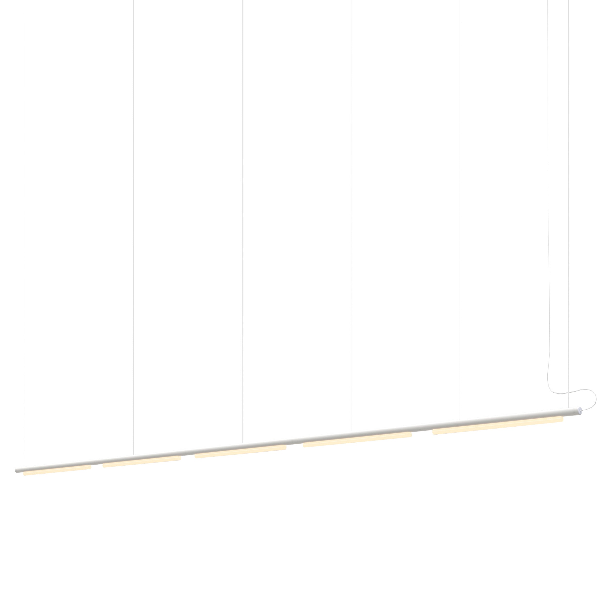 Pipeline 125.5 Linear Pendant Light: White