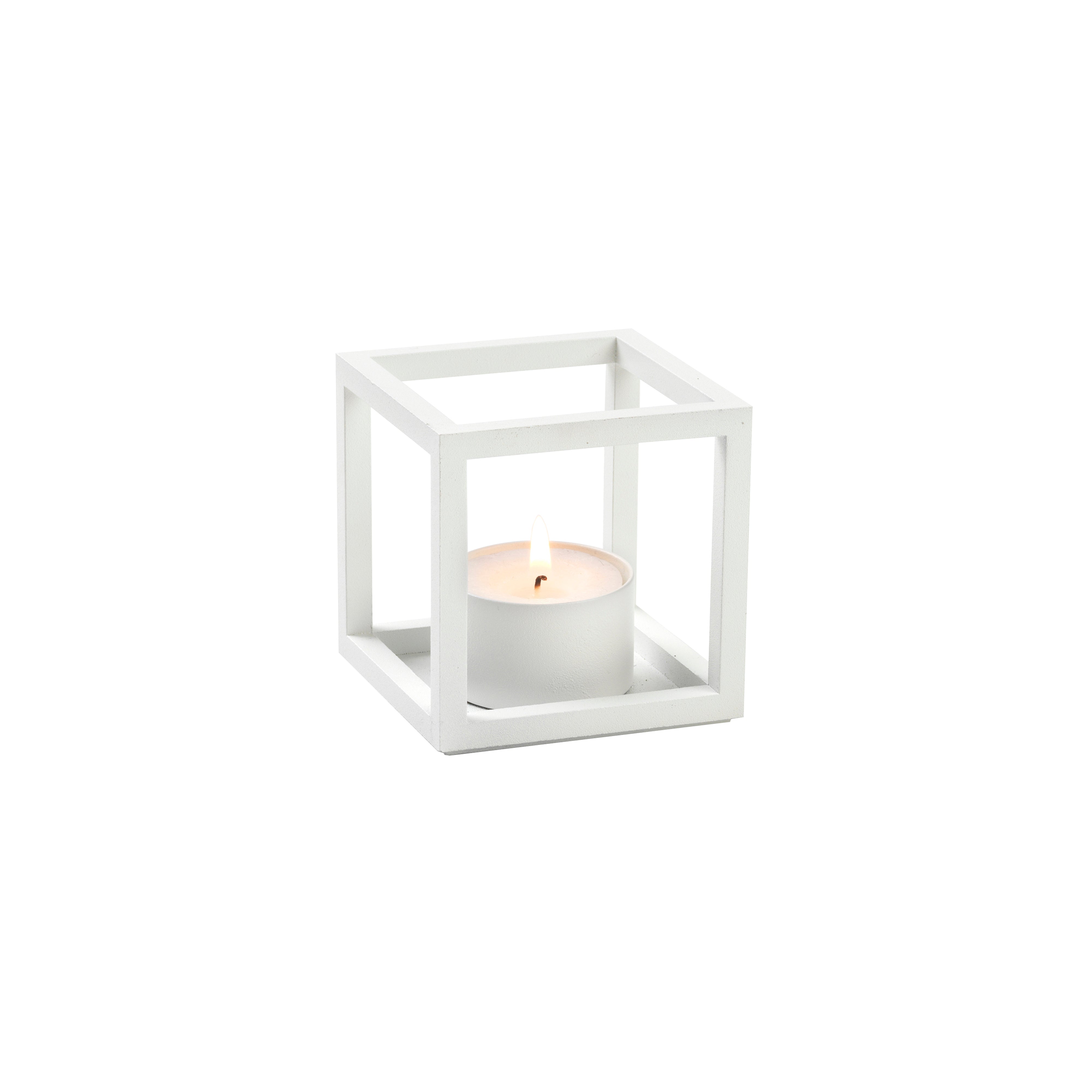 Kubus T Candleholder: White