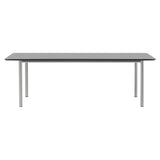 Plan Table: Black Laminate + Brushed Steel