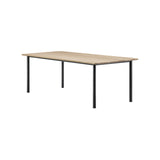 Plan Table: Light Oiled Oak + Black