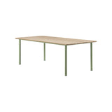 Plan Table: Light Oiled Oak + Modernist Green