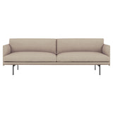 Outline 3-Seater Sofa: Black