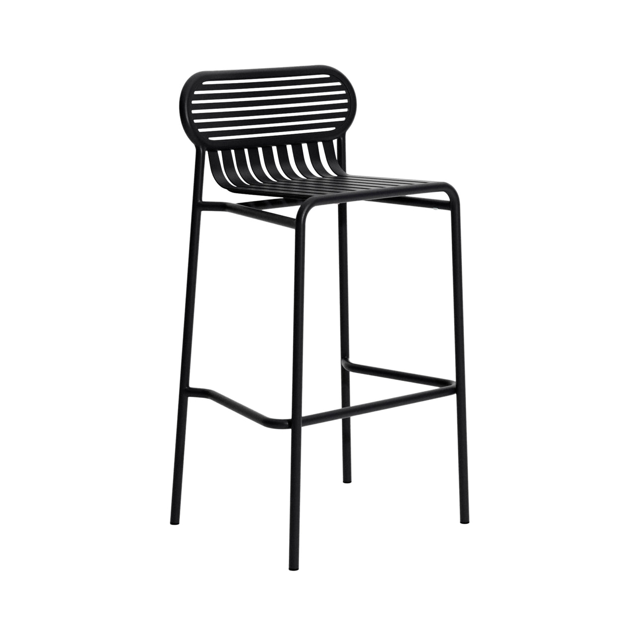 Week-End Stacking Bar Stool: Black