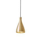 Swell Single Indoor/Outdoor Pendant Light: Narrow + Brass