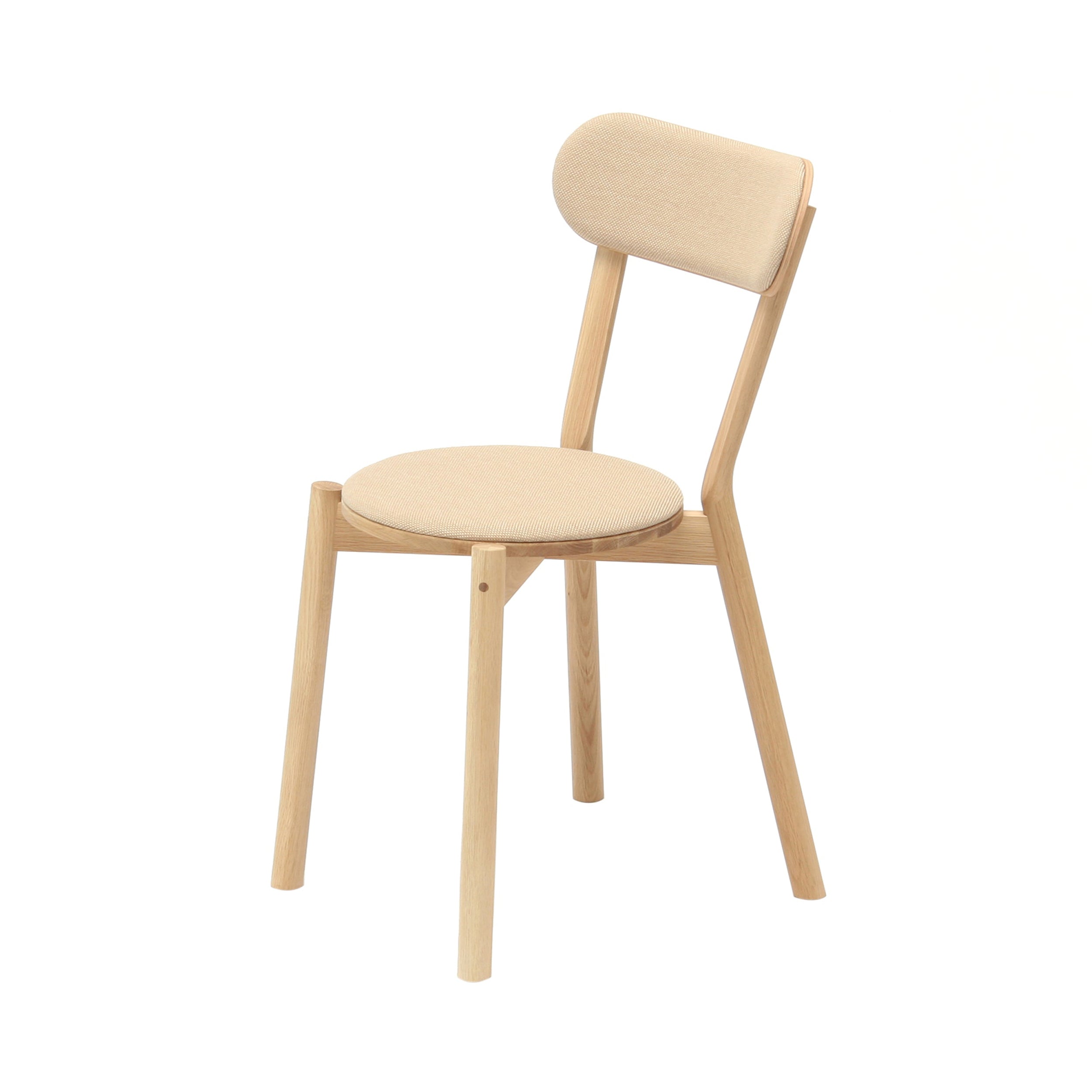 Castor Chair Pad: Pure Oak + Beige Pad