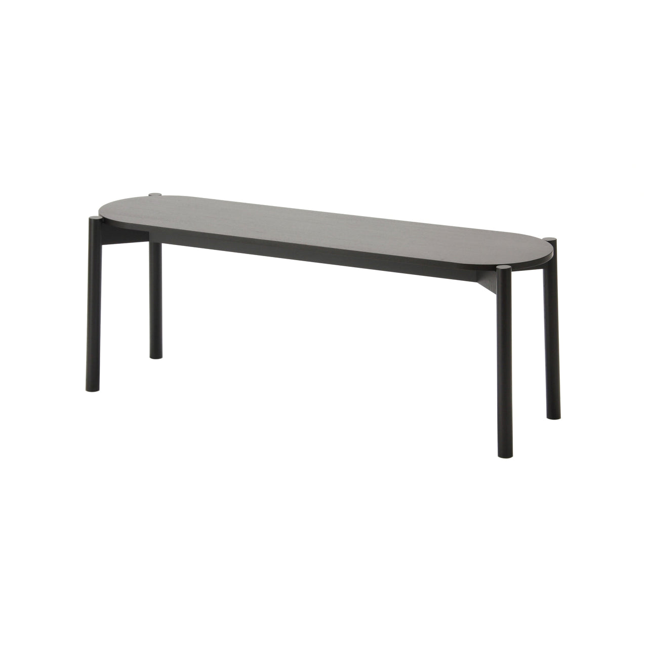 Castor Dining Bench: Black Oak