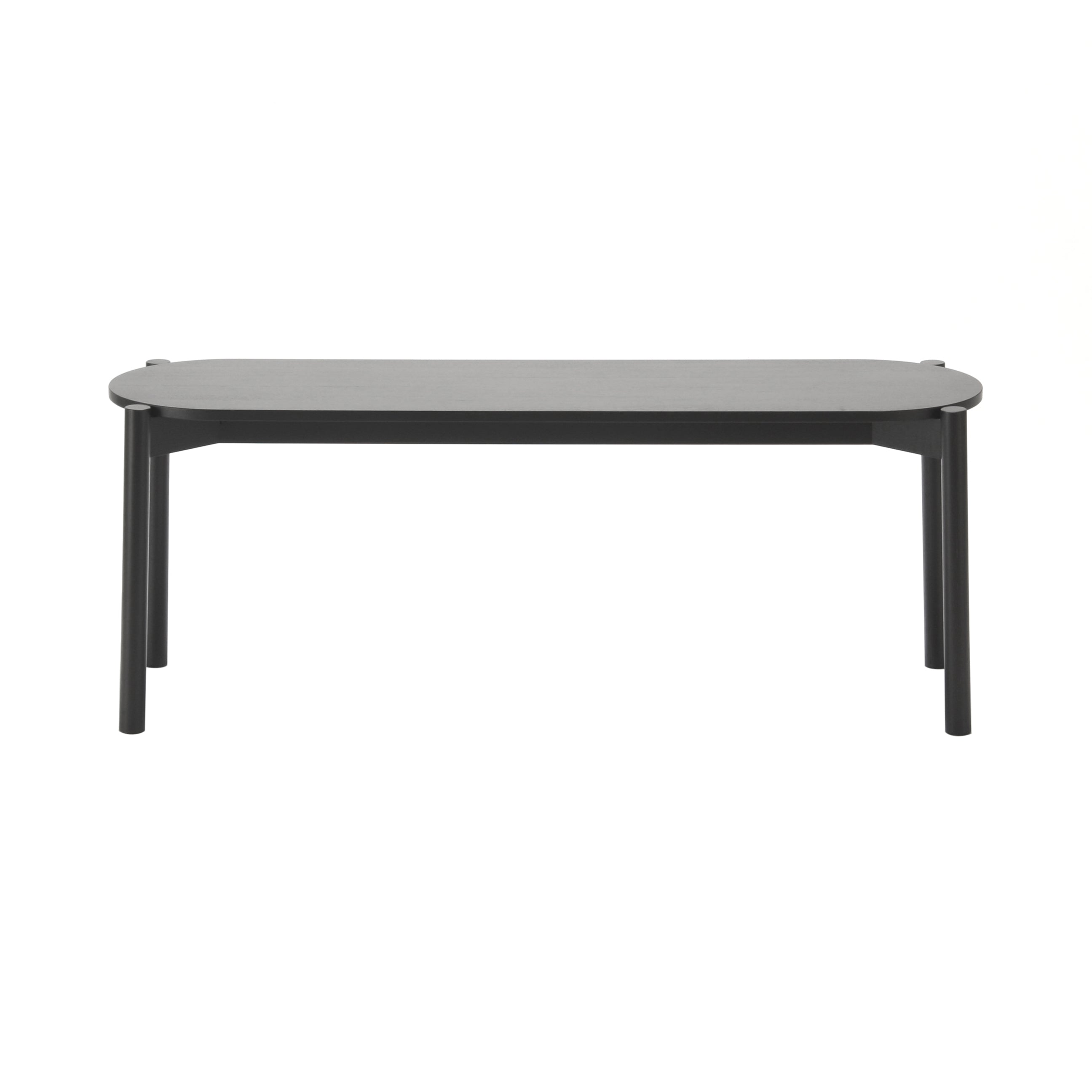 Castor Dining Bench: Black Oak