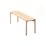 Castor Dining Bench: Pure Oak