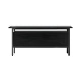 Chicago Wooden Door Sideboard: Small + Silestone Marquina + Black Stained Walnut + Black