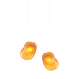 Pebble Linear 2 Pendant Light: B + D + Citrine