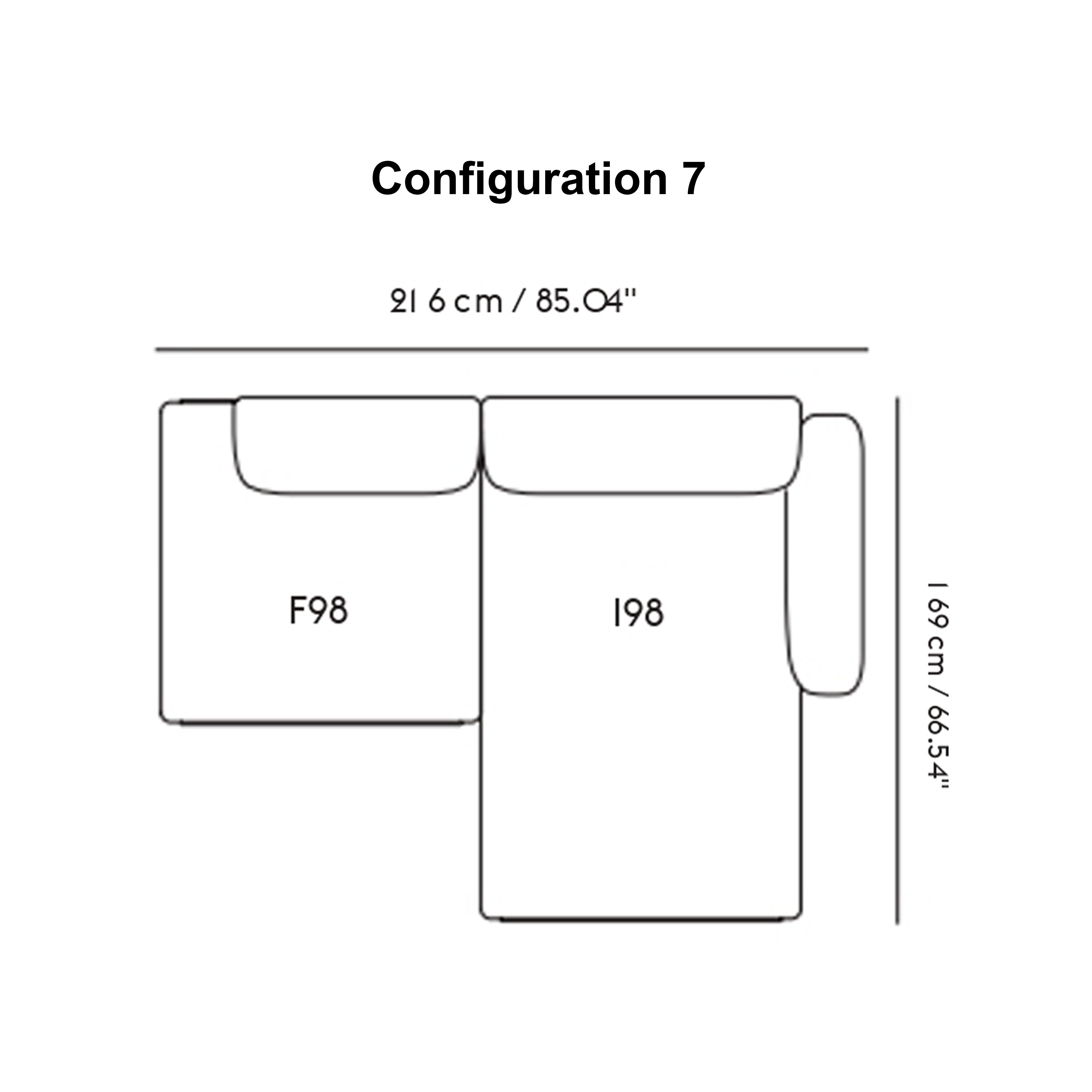 In Situ Modular Sofa: 2 Seater