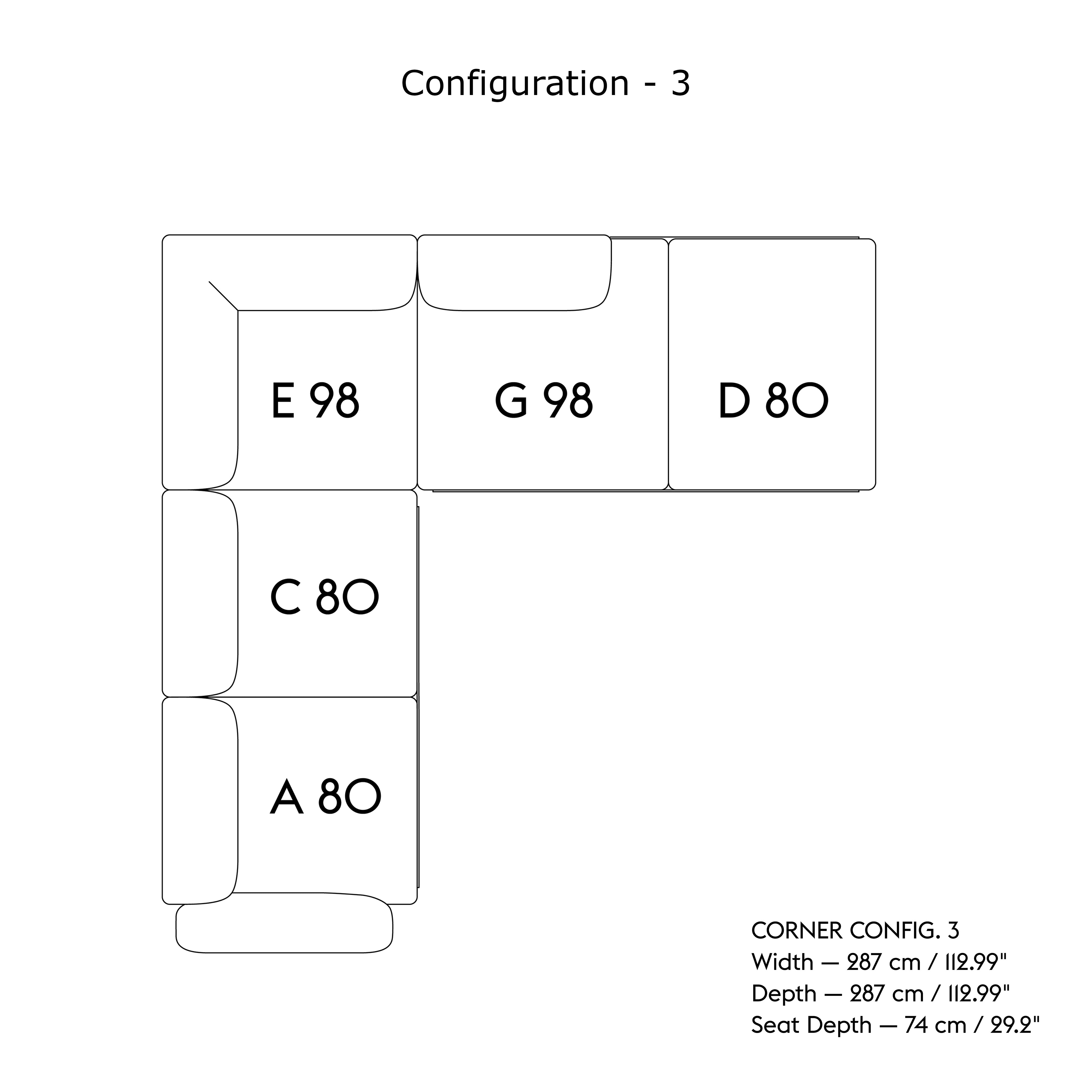 In Situ Modular Sofa: Corner