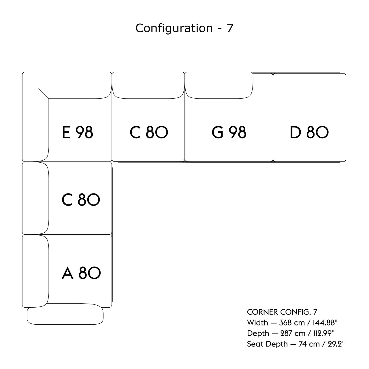 In Situ Modular Sofa: Corner