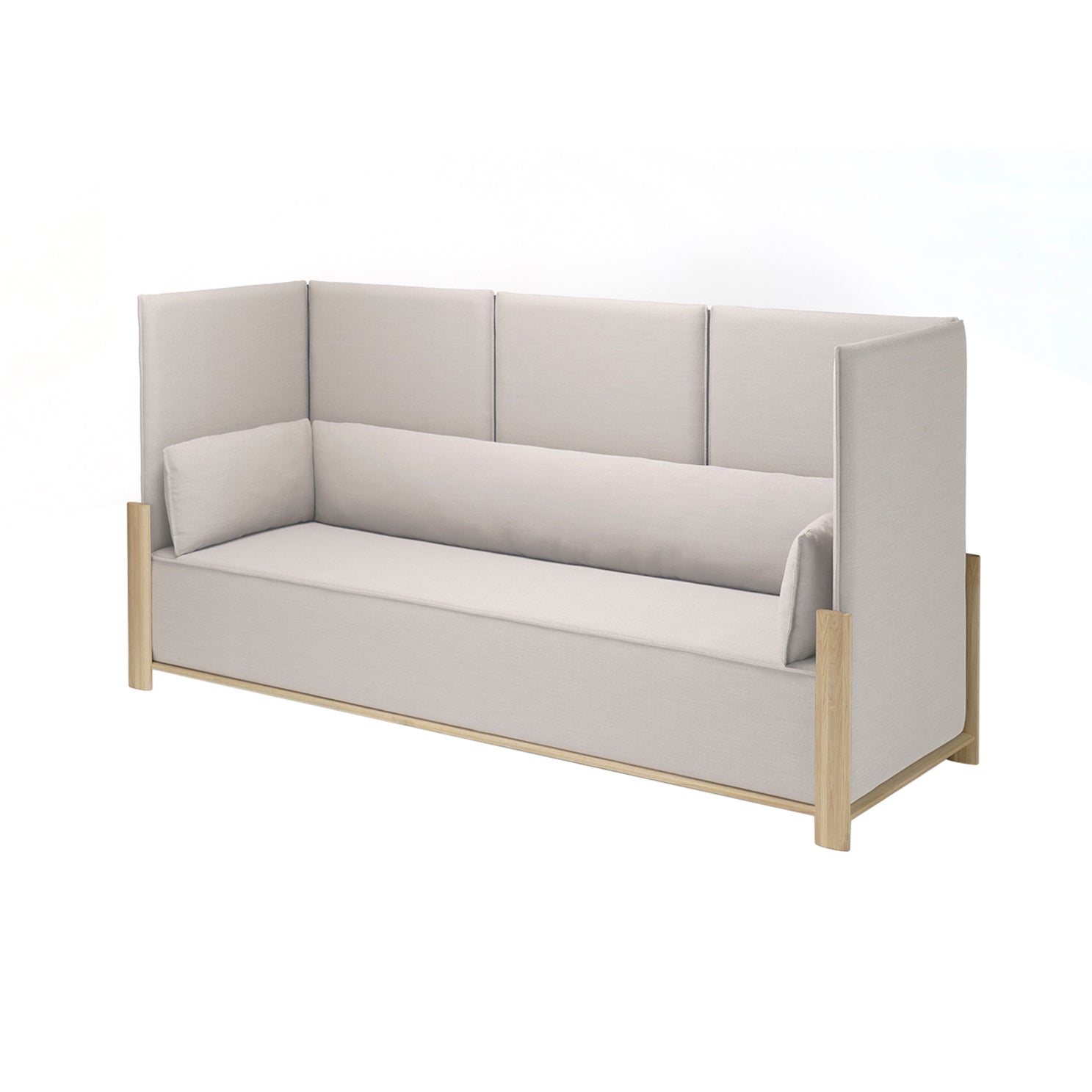 Fence 3 Seater Sofa: Pure Oak