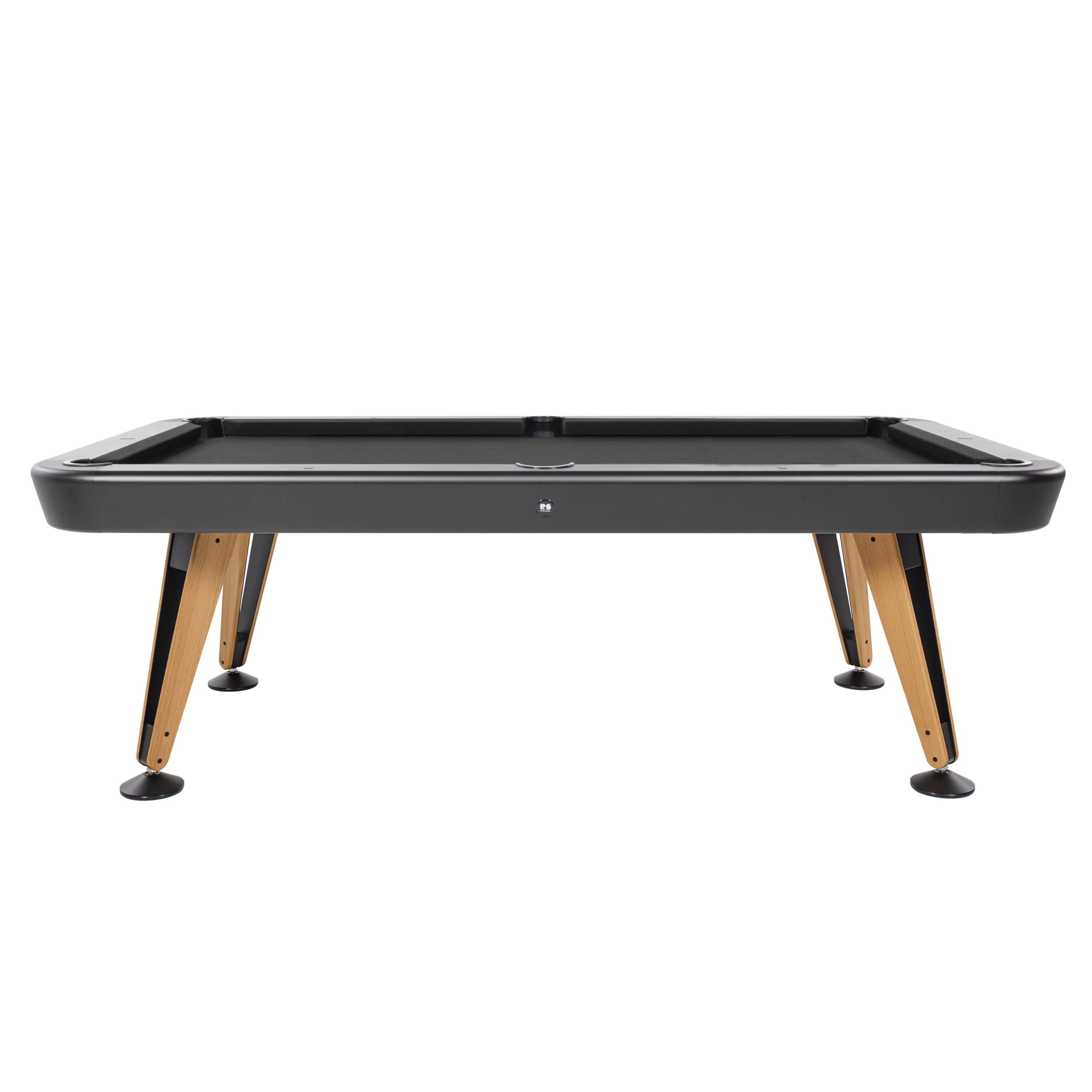 Diagonal Outdoor Pool Table:8 Feet +  Black + Carbon