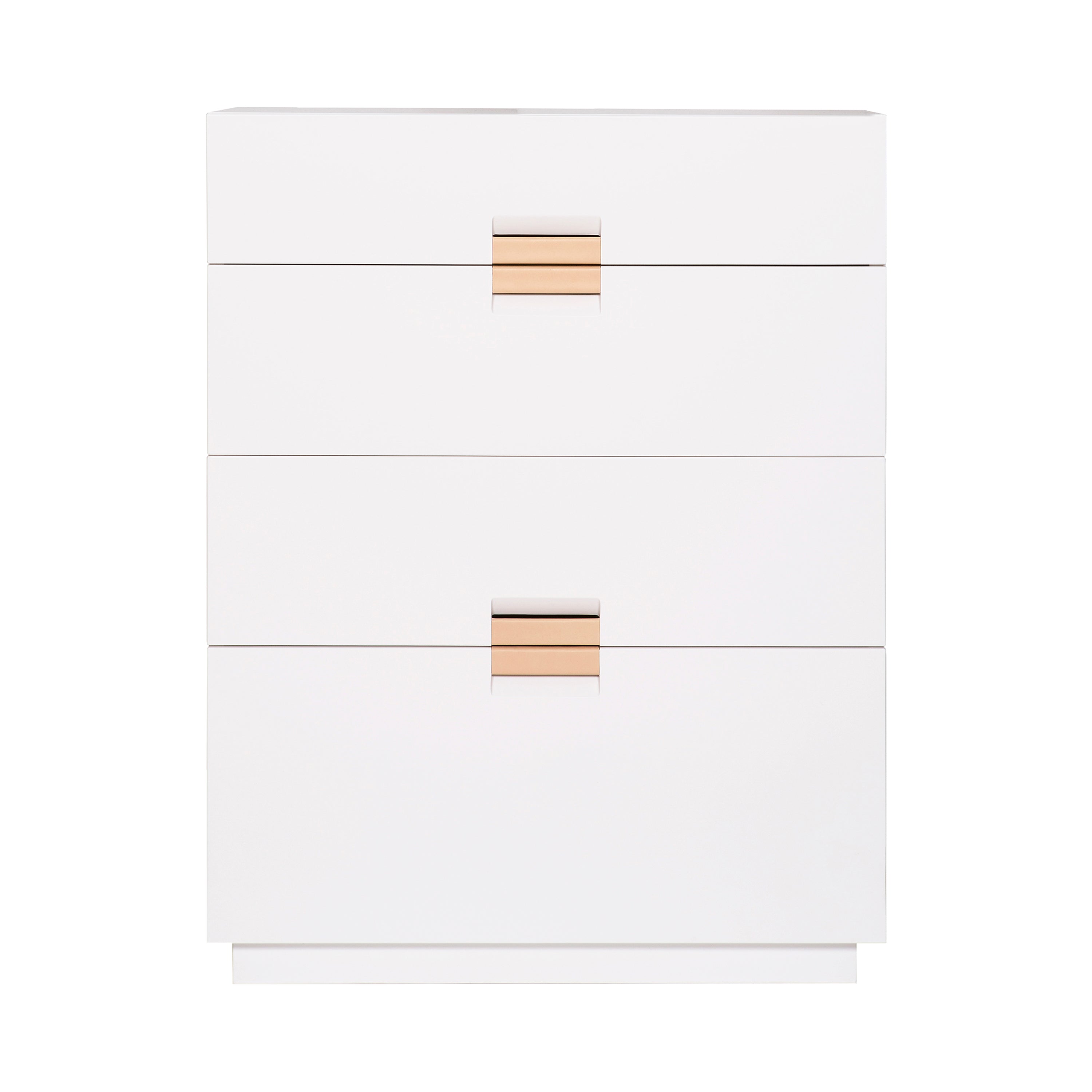 Frame Drawer High: White + Natural