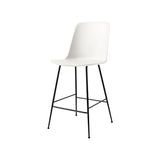 Rely Bar + Counter Highback Chair: HW96 + HW91 + Counter (HW91) + White + Black