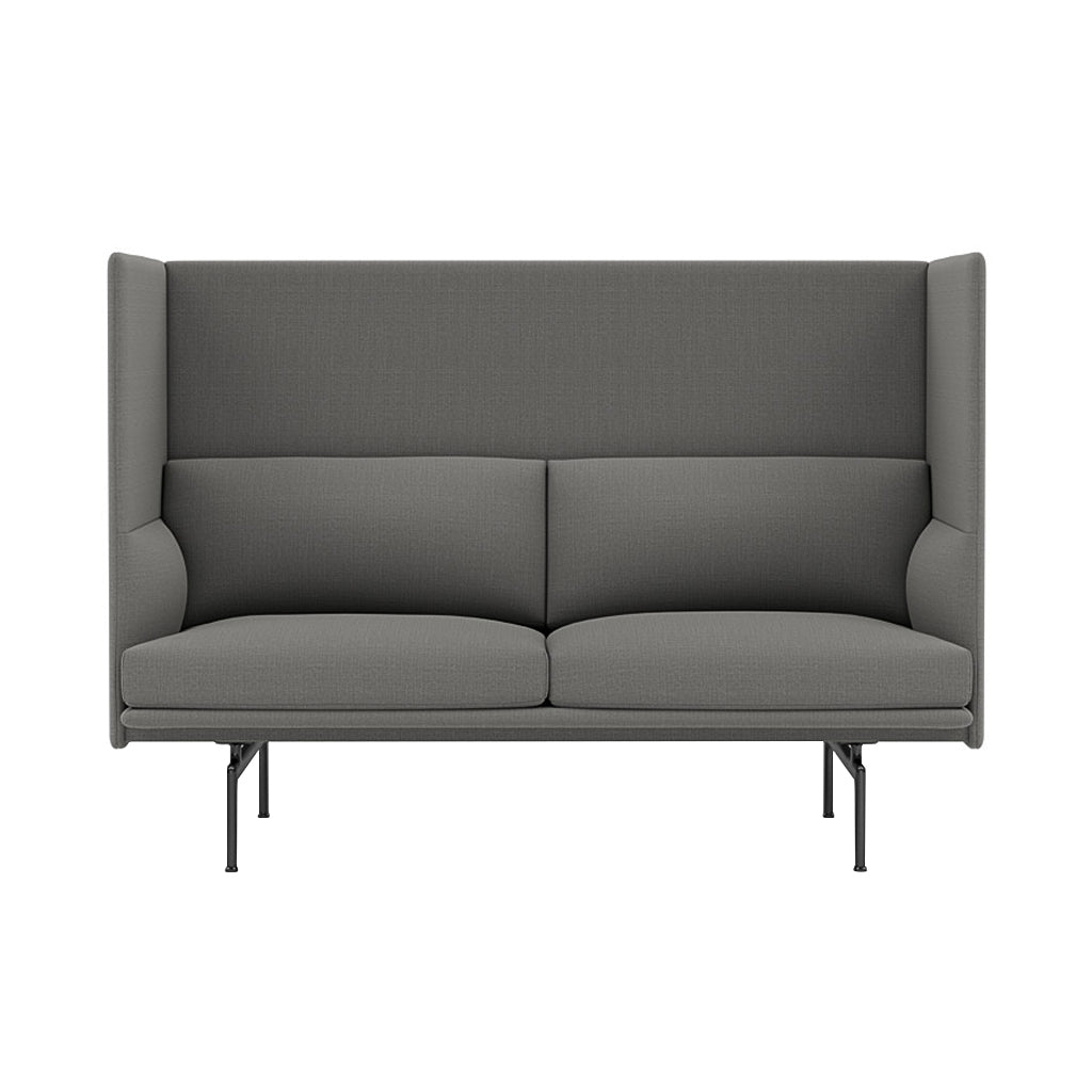 Outline Highback 2-Seater Sofa: Large + Large - 17.7