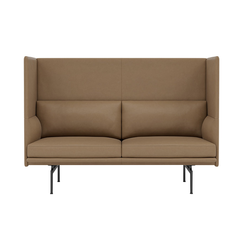 Outline Highback 2-Seater Sofa: Large + Large - 17.7