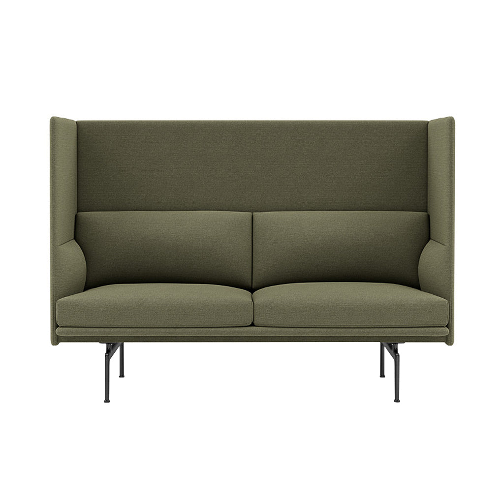 Outline Highback 2-Seater Sofa: Large + Large - 17.7