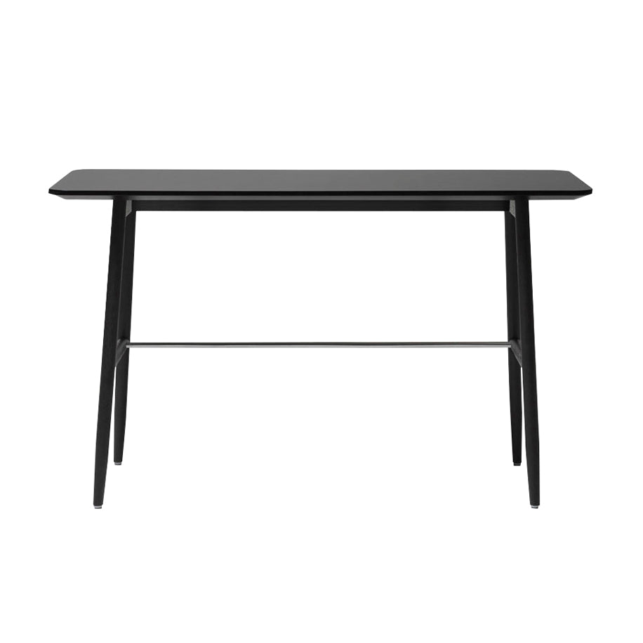 Icha Desk: Charcoal + Black Stained Beech