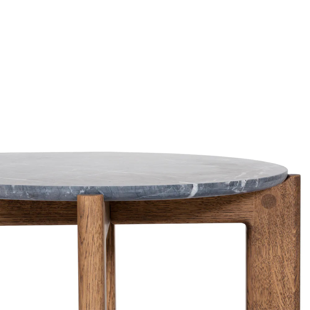 Iris Coffee Table: Stone Top