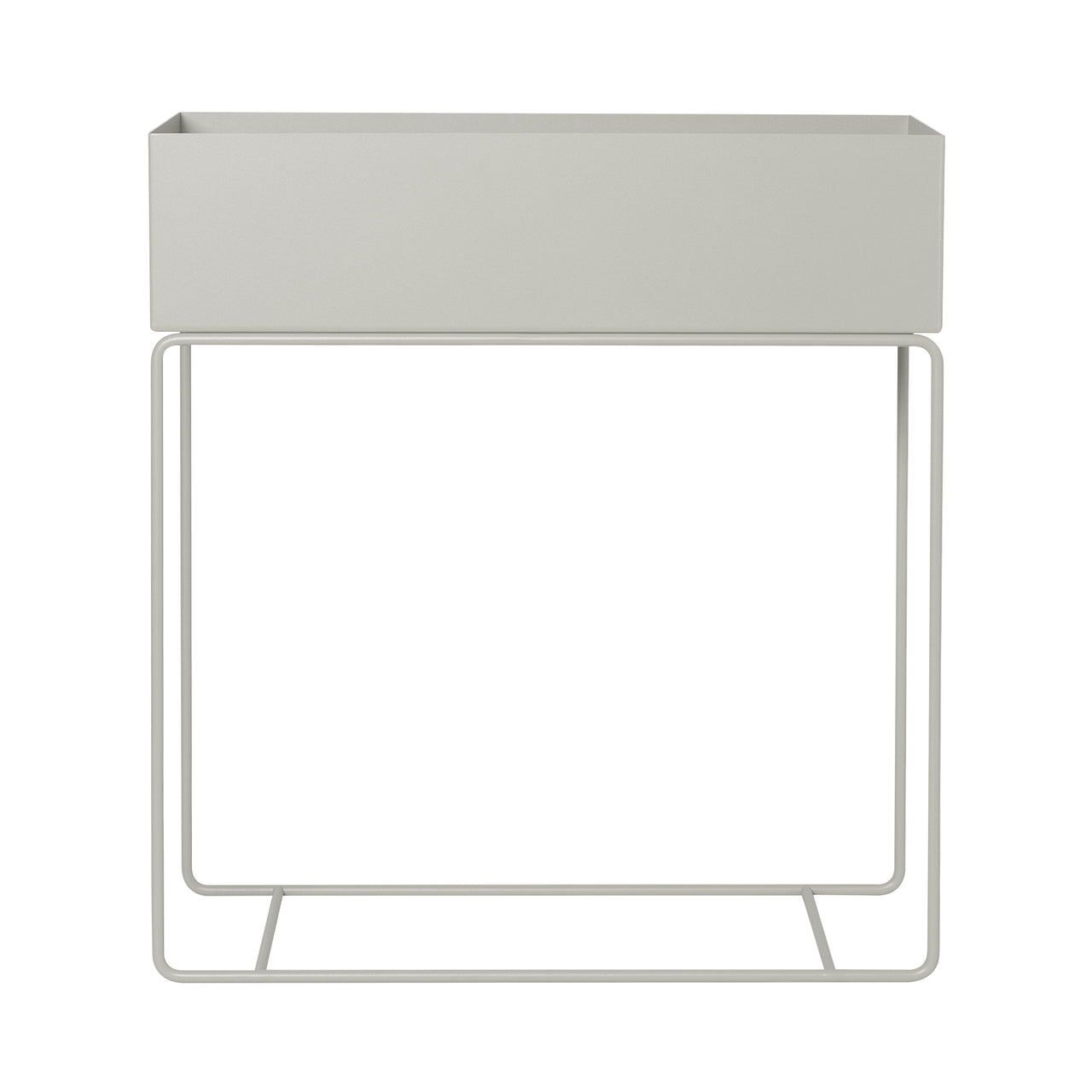 Plant Box: Rectangle + Light Grey