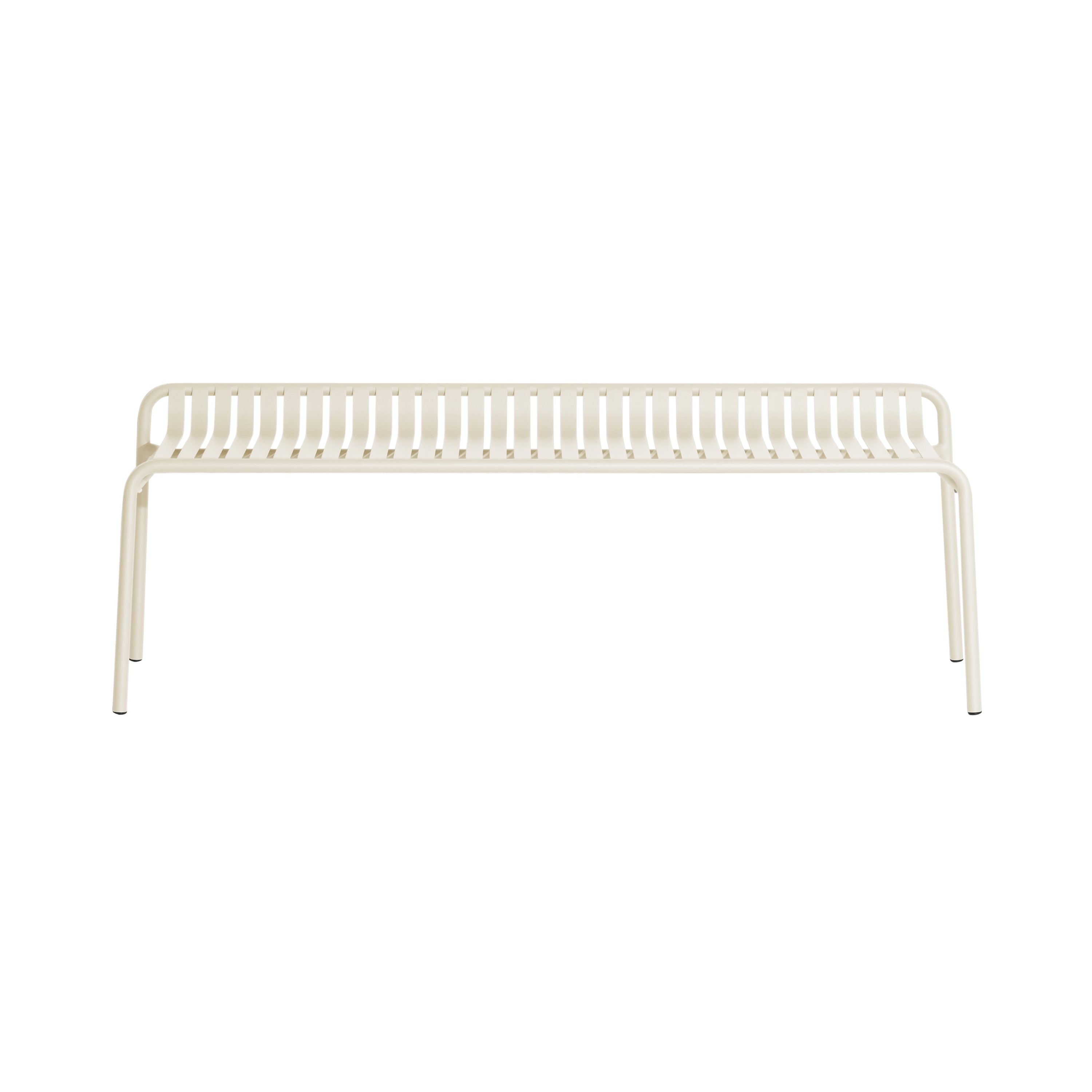 Week-End Garden Bench without Back: Ivory