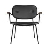 Co Lounge Chair: Fully Upholstered + Dark Stained Oak 