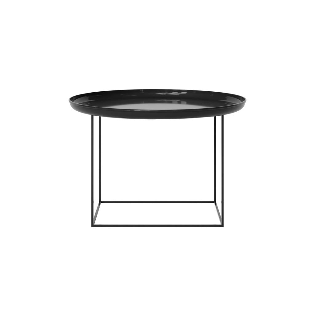 Duke Coffee Table: Medium + Lacquared Obsidian Black