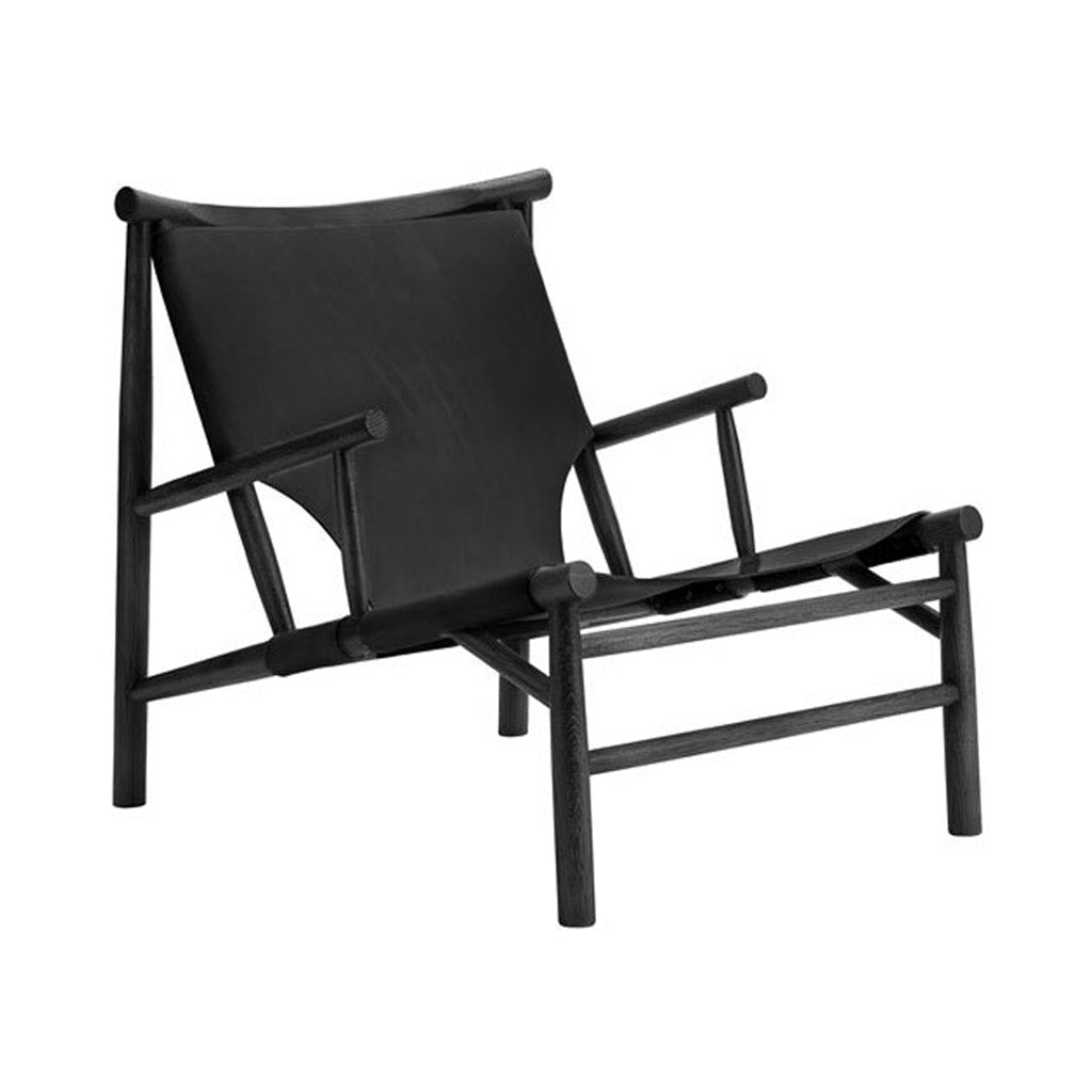 Samurai Chair: Black Oak + Black Leather