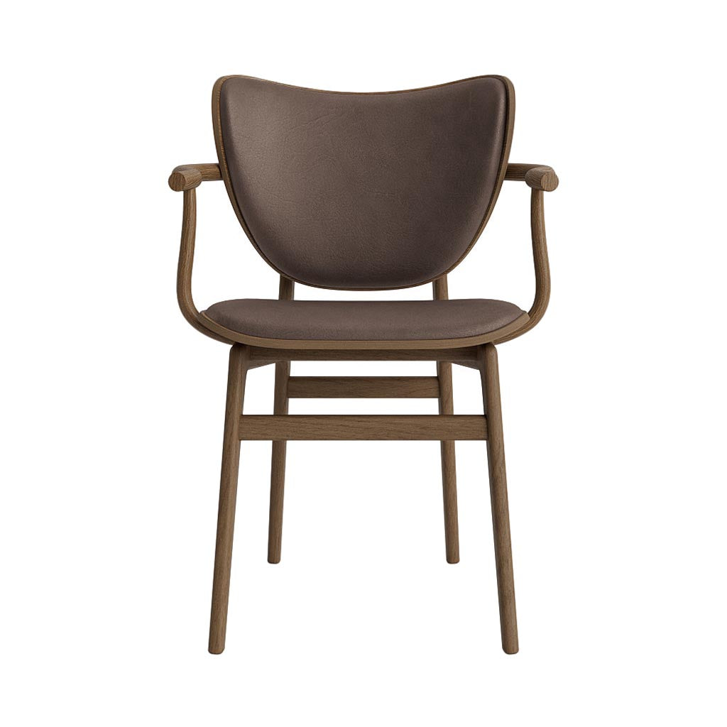 Elephant Armchair: Front Upholstered + Light Smoked Oak