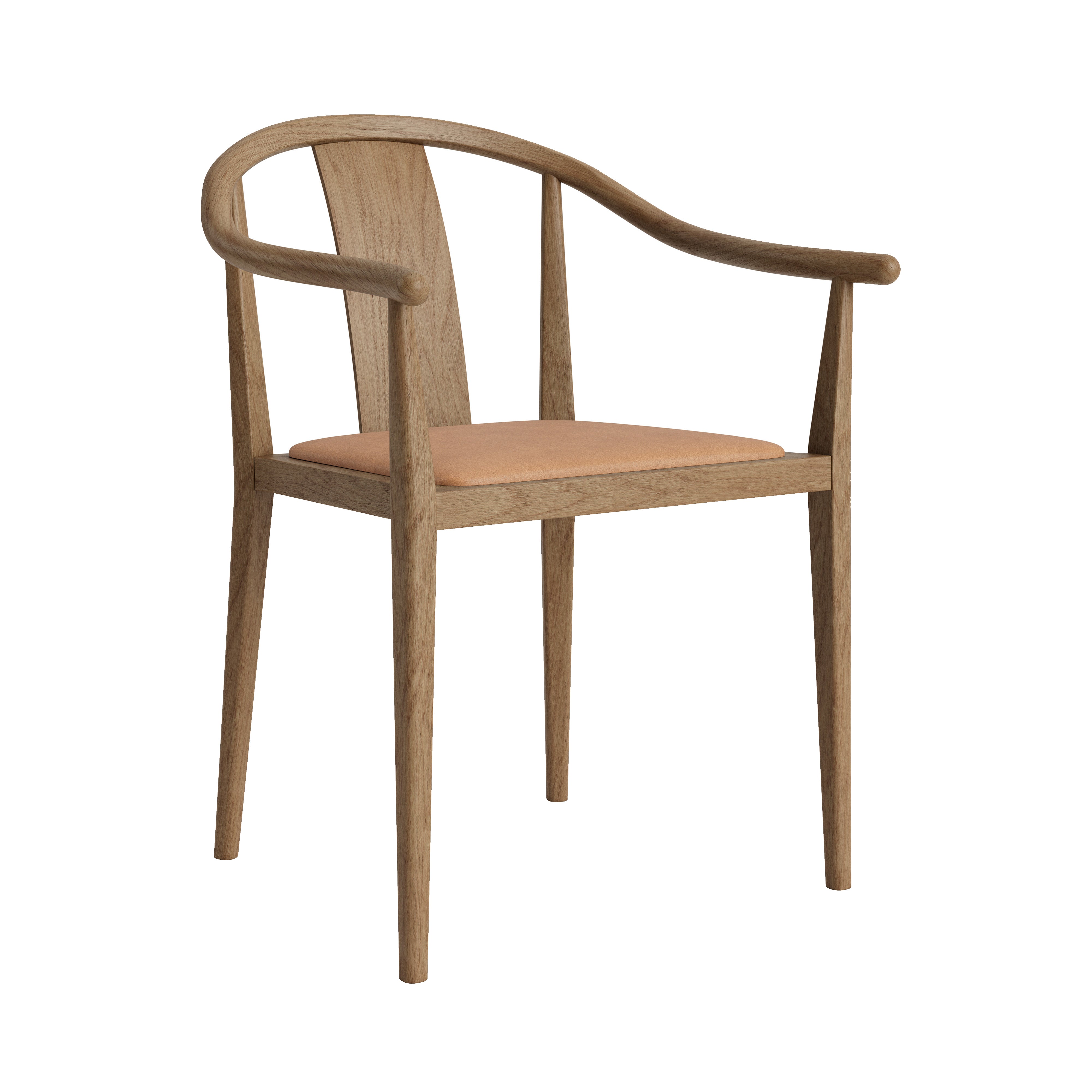 Shanghai Armchair: Light Smoked Ash