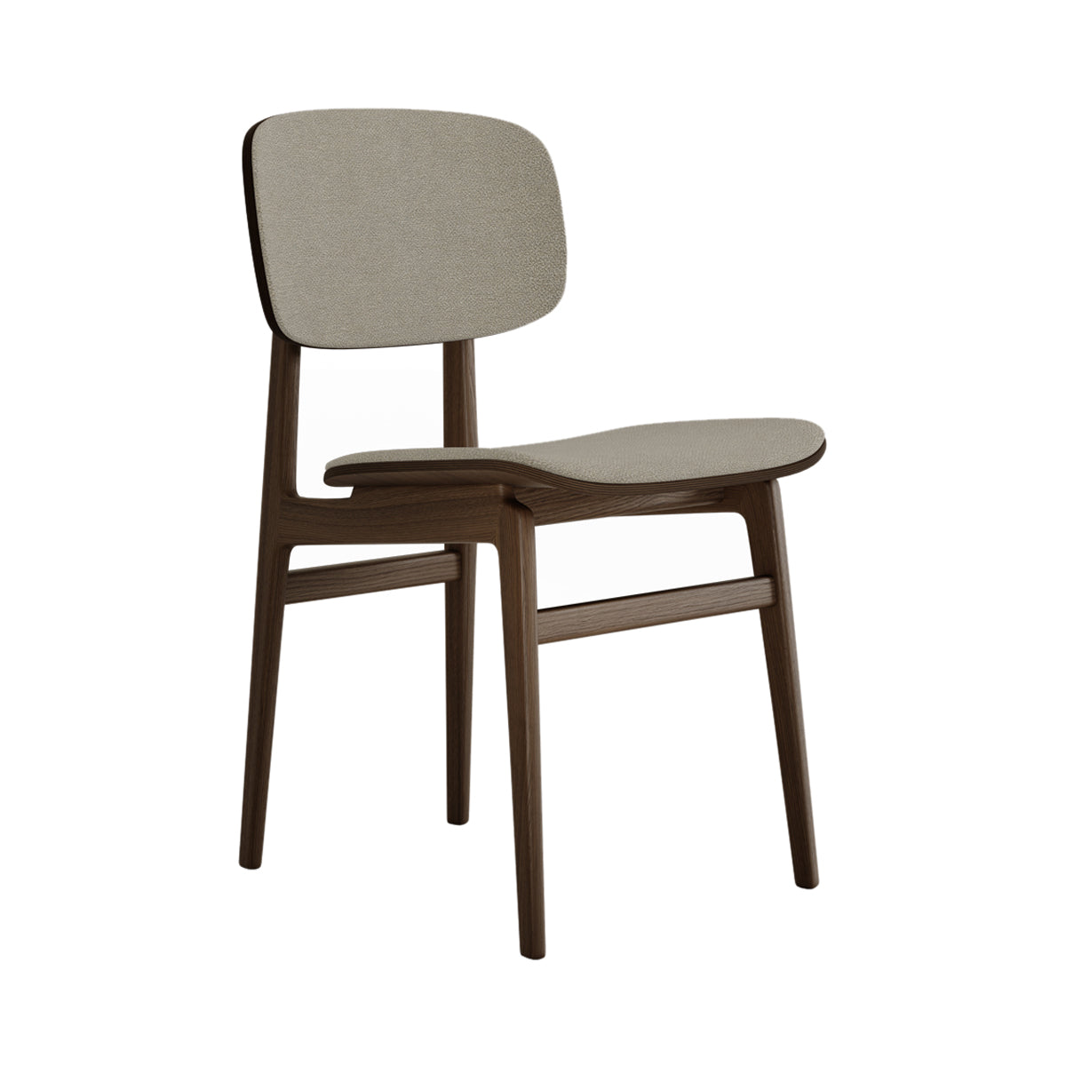 Ny11 Chair: Front Upholstered + Dark Smoked Oak