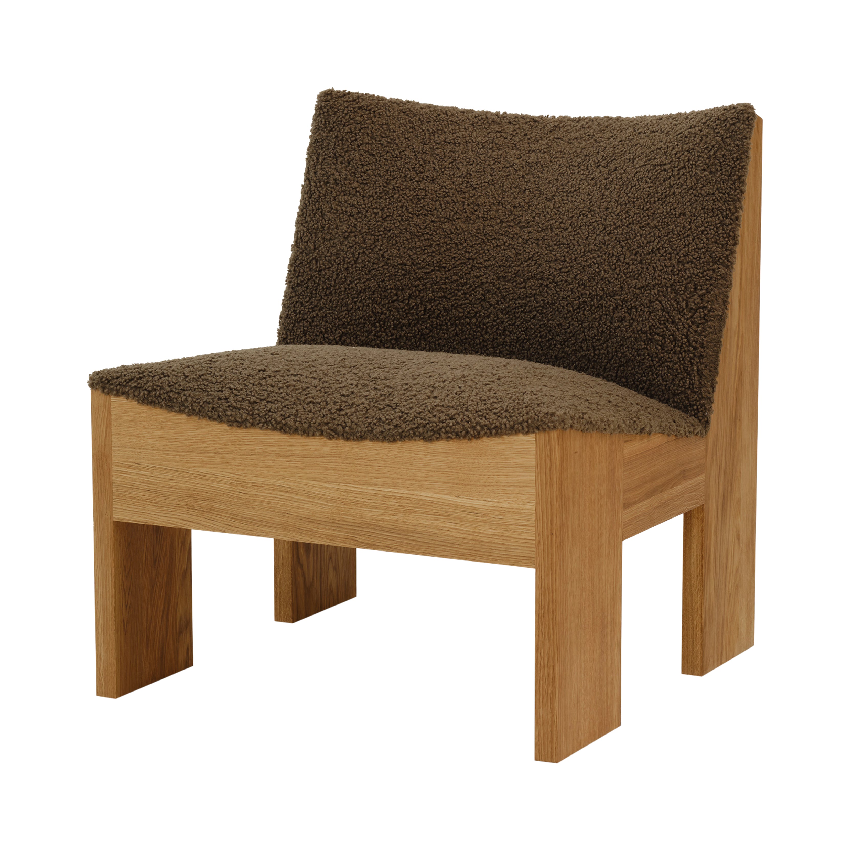 Tenon Lounge Chair: Upholstered + Natural Oak