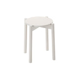 Castor Stool Plus: Grain Powder White