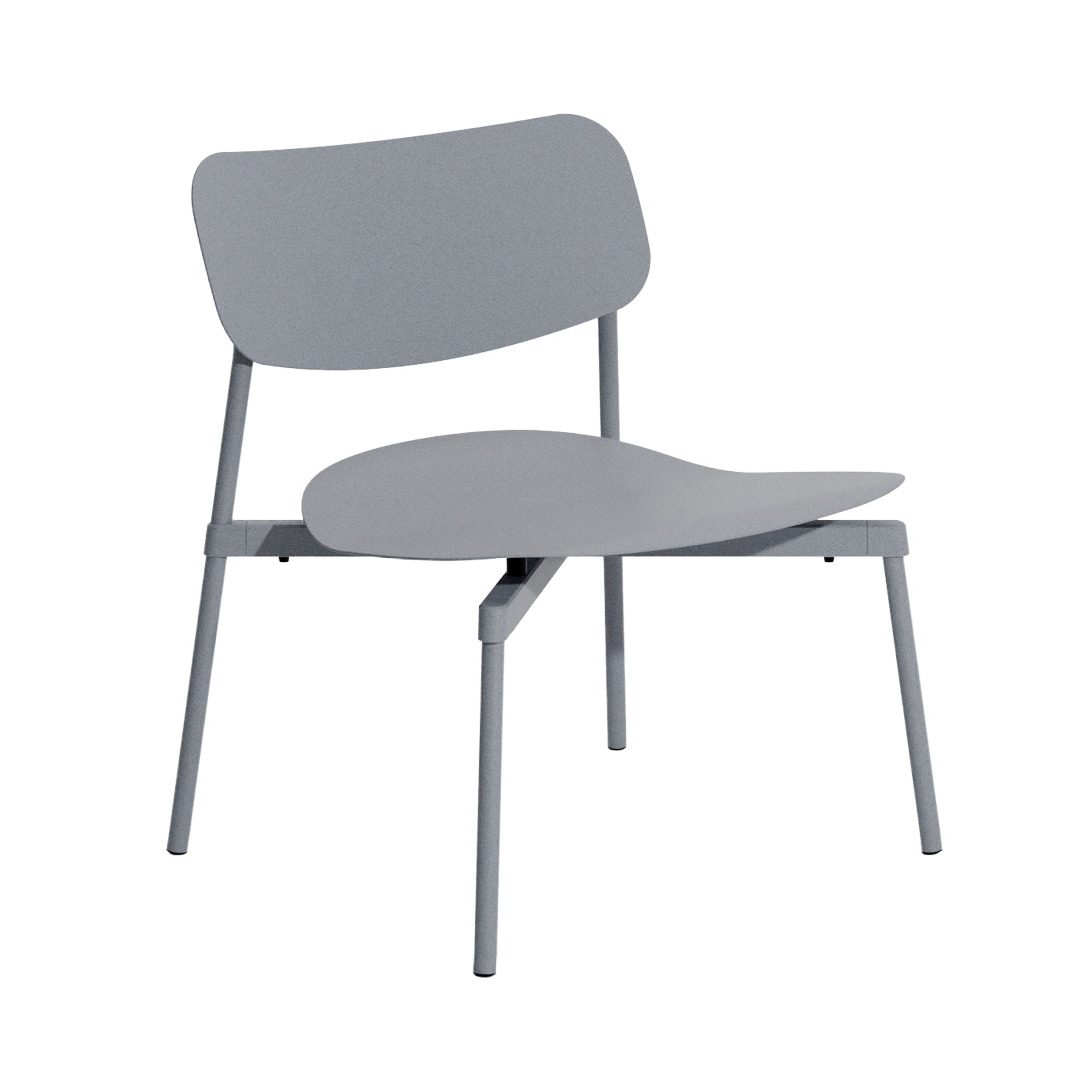 Fromme Outdoor Stacking Lounge Chair: Stone Grey