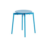 Fromme Outdoor Stacking Stool: Set of 2 + Sky Blue